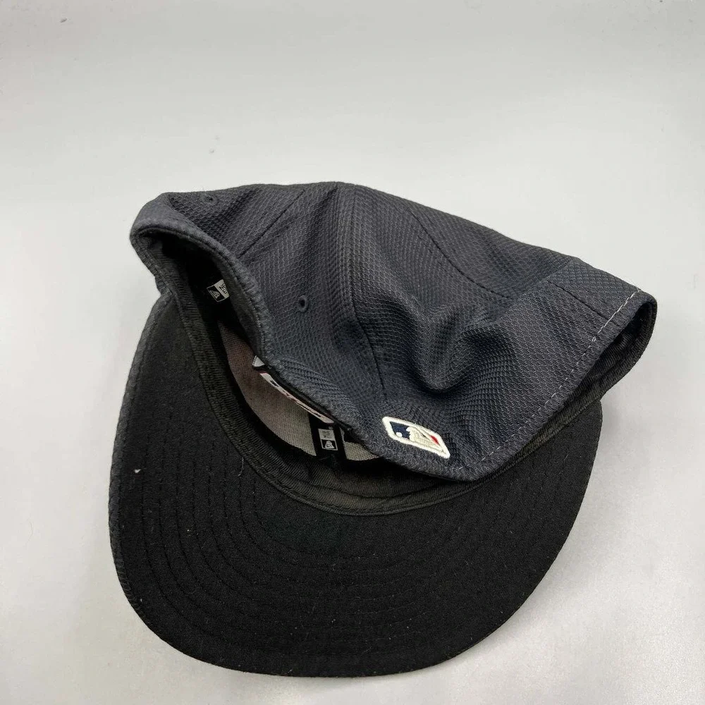Boston Red‎ Sox Hat Men 7 1/4 Black Red Embroidered 59Fifty New Era Fitted Cap